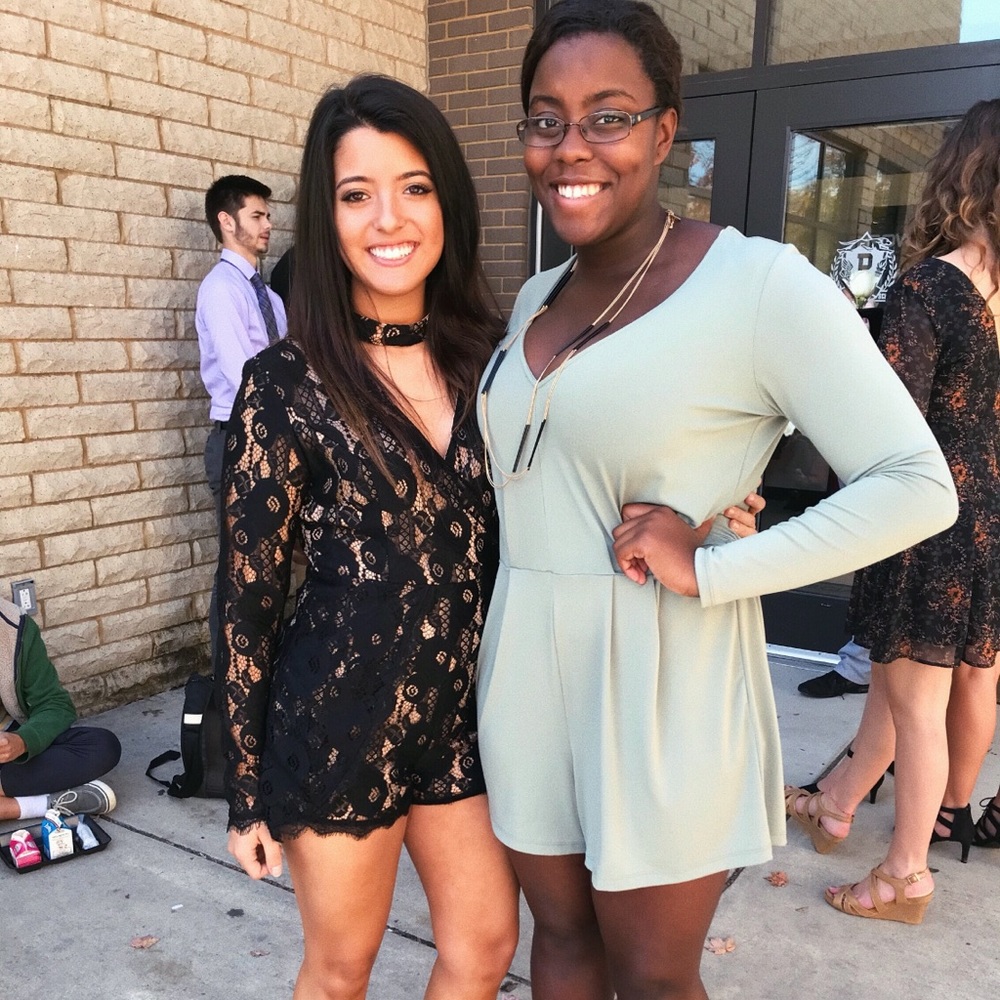 Black and Tan romper